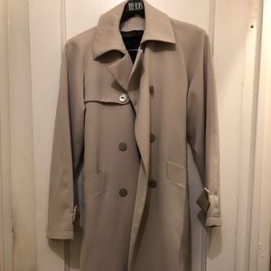 Vintage Cream Off White Bill Blass Trench Coat